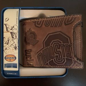 Ohio State University 2-in-1 wallet by Fossil
